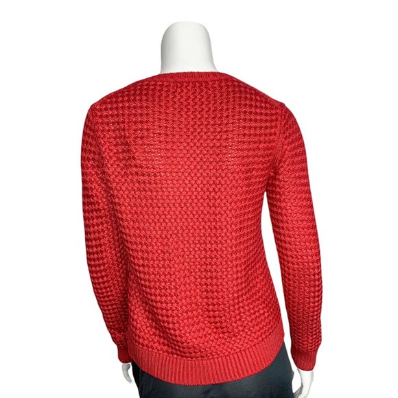 BANANA REPUBLIC Waffle knit crew neck sweater - Picture 3 of 6